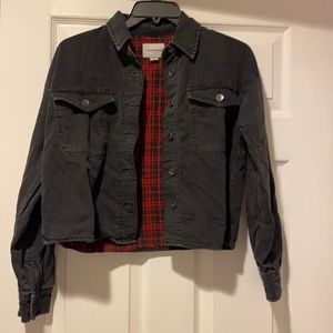 American Eagle NEW distressed shirt jacket size XS
